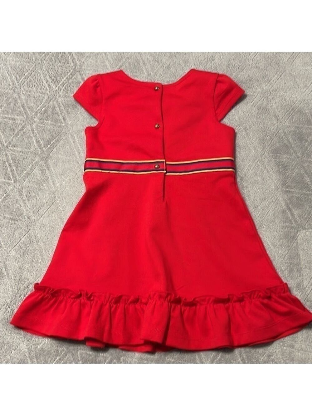 Janie and Jack red ponte flounce dress - Picture 4 of 4